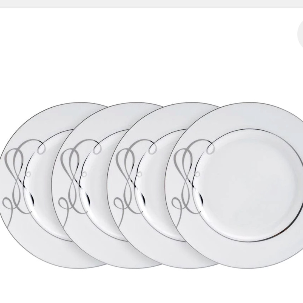 MIKASA LOVE STORY SET OF 4 DINNER PLATES